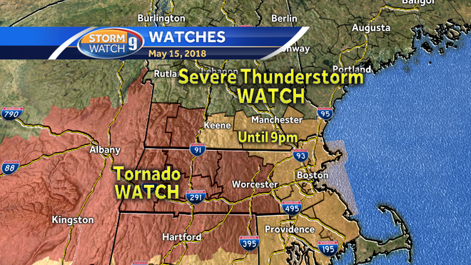 Severe thunderstorm watch in effect for southern NH