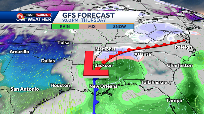 New Orleans forecast how cold will it be low temps this week