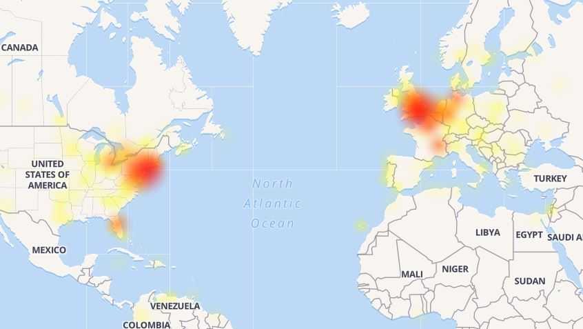 Facebook Server Map Facebook says outages due to 'server configuration change'