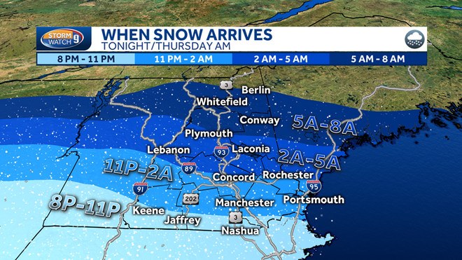 More than 3 feet of snow falls in parts of NH