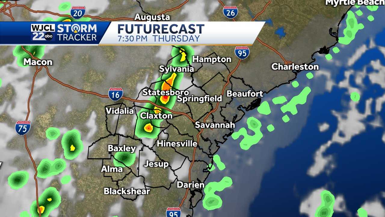 Savannah: Tracking showers and thunderstorms - WJCL