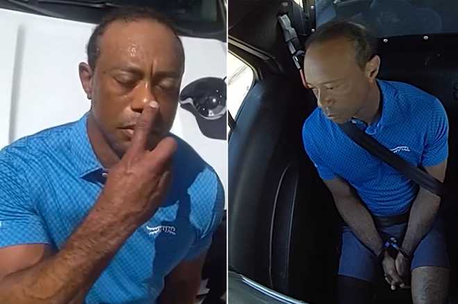 Το γραφείο του σερίφη της κομητείας Μάρτιν δημοσίευσε βίντεο με τη σύλληψη του θρύλου του γκολφ Τάιγκερ Γουντς ως ύποπτος για DUI στις 27 Μαρτίου στο νησί του Δία.