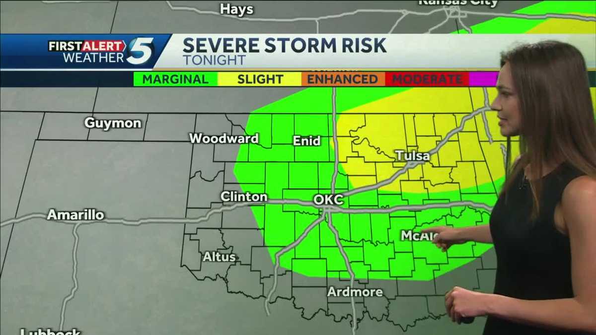 TIMELINE Storms expected in Oklahoma starting tonight