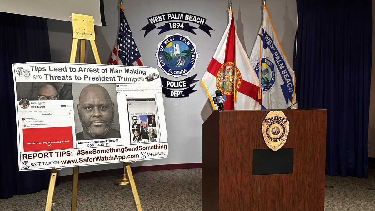 Tip leads to the arrest of man threatening President Trump online - WPBF
