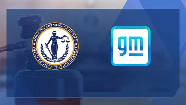 iowa attorney general's office & general motors logos