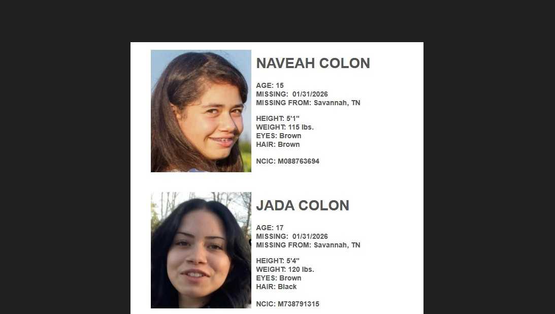 Endangered Child Alert issued to help find two Tennessee teens who may be in Alabama