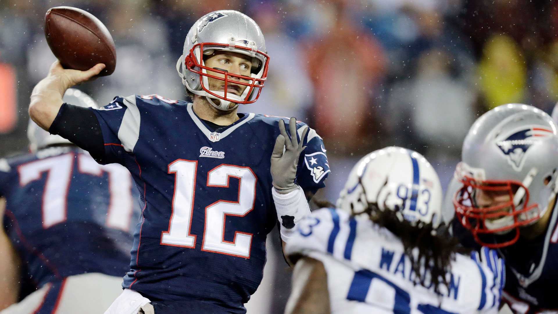 Oct. 2, 2011 - Oakland, California, U.S - Patriots quarterback Tom Brady  (12) warms up before the NFL game between the New England Patriots and the  Oakland Raiders at O.co Coliseum in