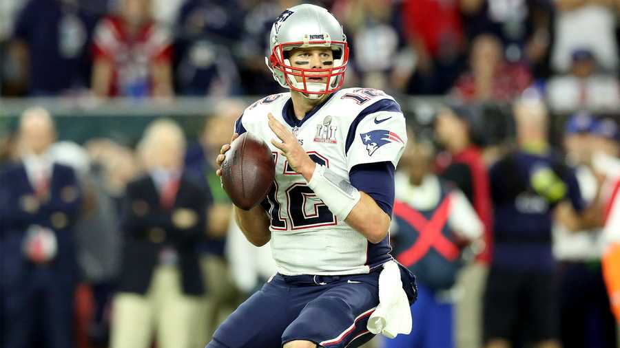 In this file photo, New England Patriots QB Tom Brady #12 in action against the Atlanta Falcons at Super Bowl 51 on Sunday, February 5, 2017 in Houston, TX.