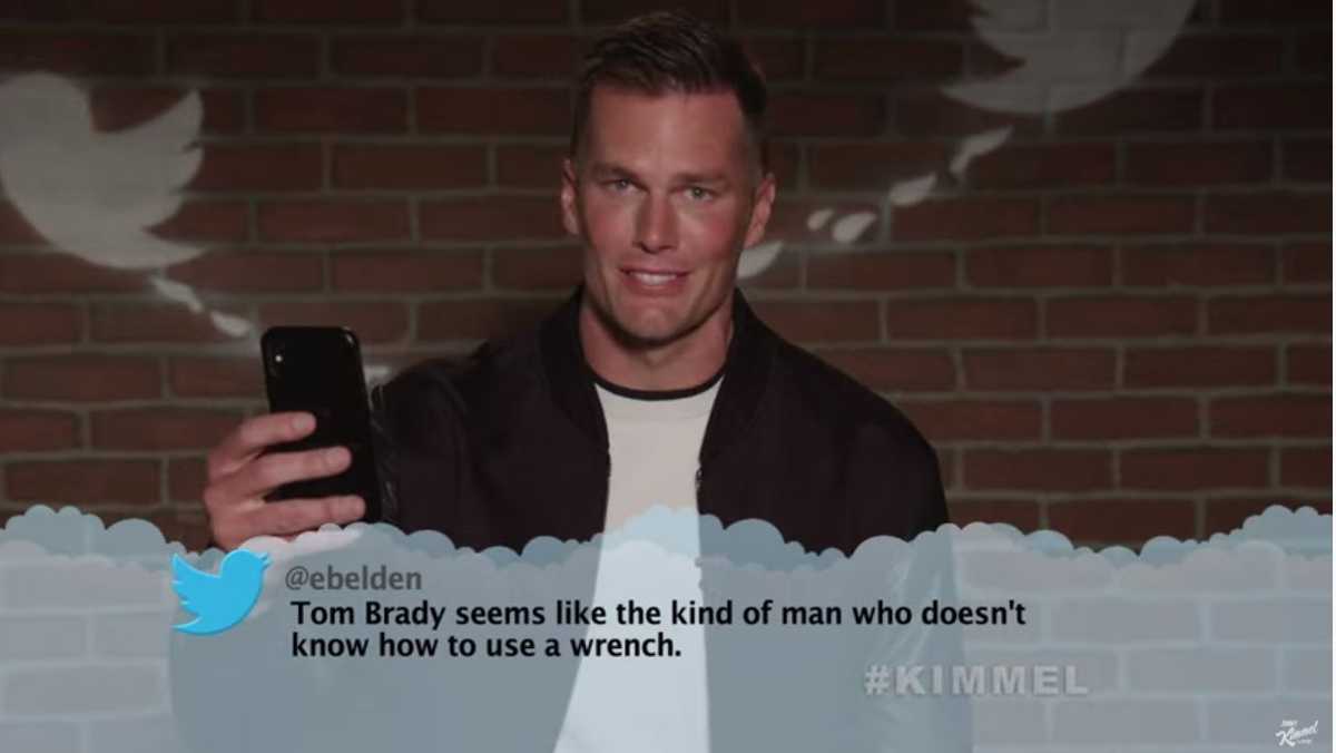 Watch: Tom Brady reads mean tweets on 'Jimmy Kimmel Live'