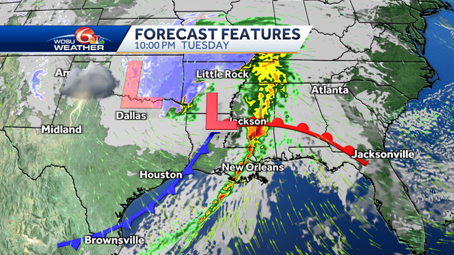 New Orleans severe storms tornadoes high winds