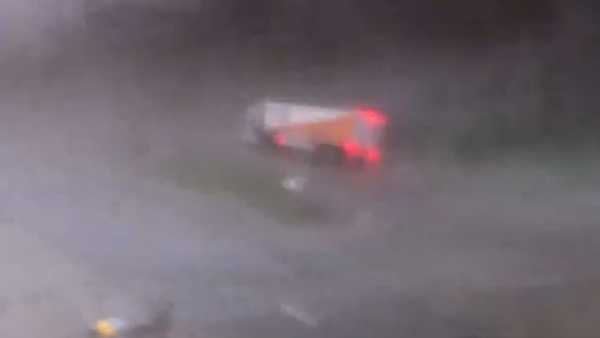 tornado topples semitruck in nevada, iowa