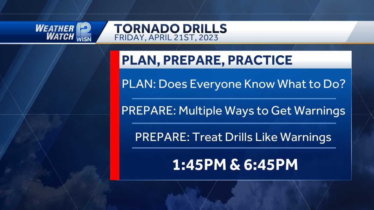 2023 Wisconsin tornado drill What to know