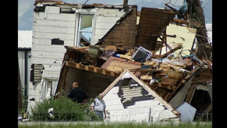 File photo of tornado damage