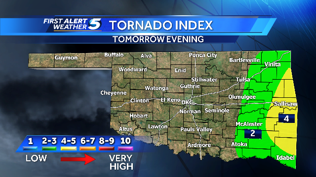 Oklahoma: Severe Storms Possible Tuesday Evening