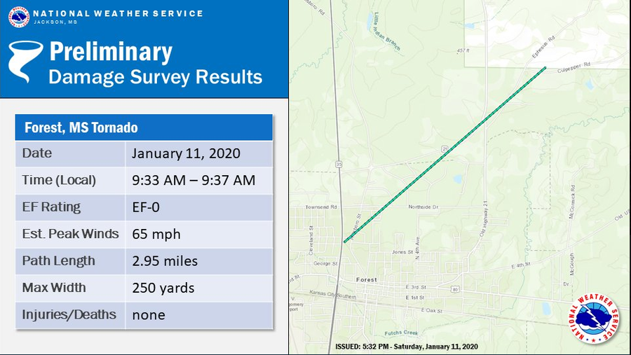 EF0 tornado confirmed in Scott County from Saturday's severe storms