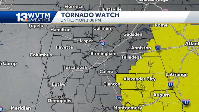 Tornado Warning Watch Alabama: Severe weather updates May 3