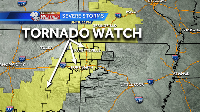 Tornado Watches In Effect For Nwa, River Valley, Eastern Oklahoma