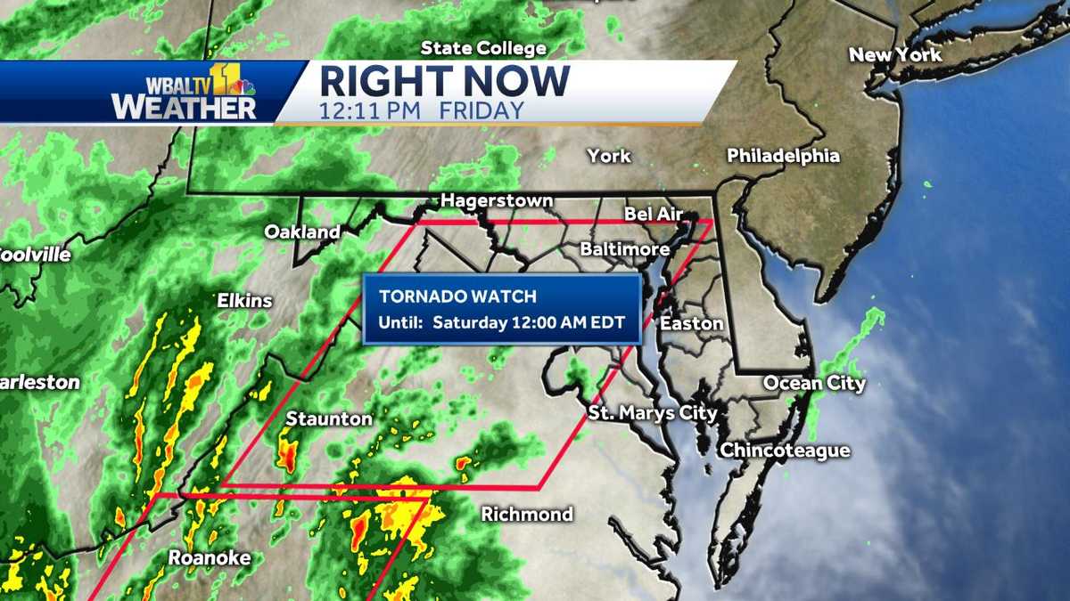 Tornado Canceled After Severe Roll Through Maryland