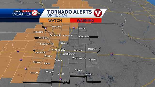 KANSAS CITY SEVERE WEATHER POTENTIAL: Tornado watch issued for parts of the Kansas City metro - Vimarsana News