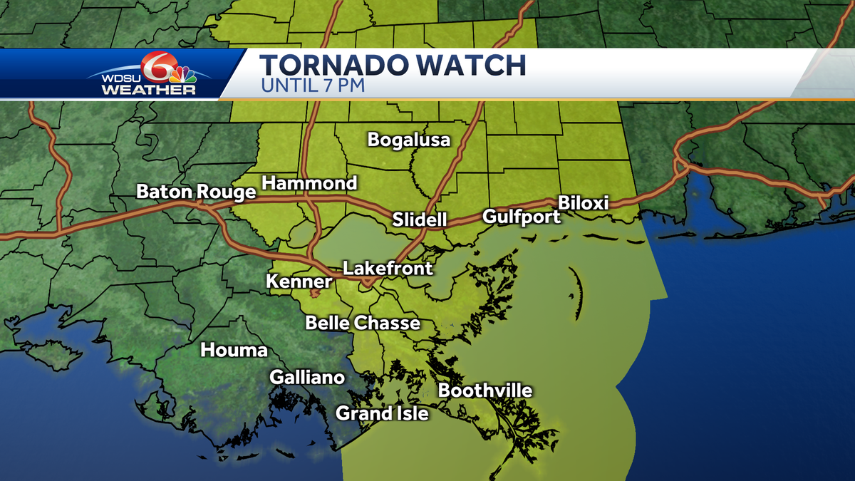 New Orleans severe weather tornadoes severe storms