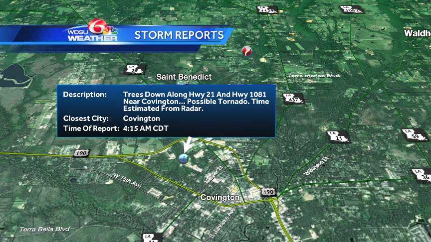 Tornado warning issued for Orleans Parish and parts of Jefferson Parish ...
