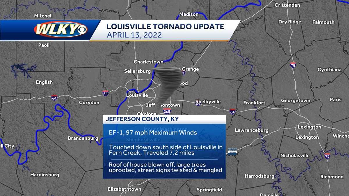 Louisville tornado was on ground for 7 miles