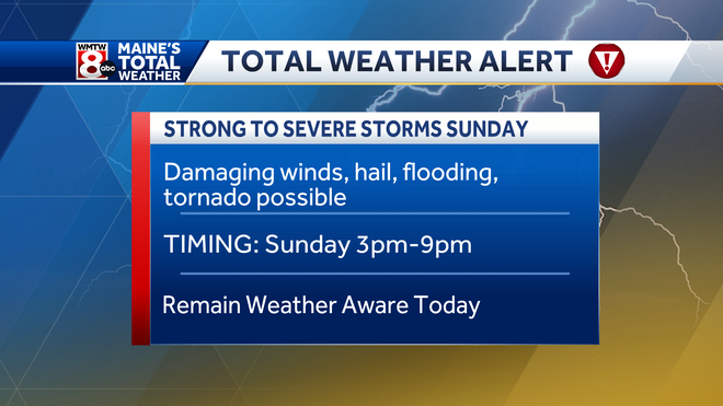 Tornado watch issued for a large portion of Maine