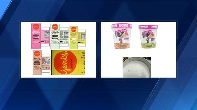 Variety of ice cream products made in Owings Mills recalled
