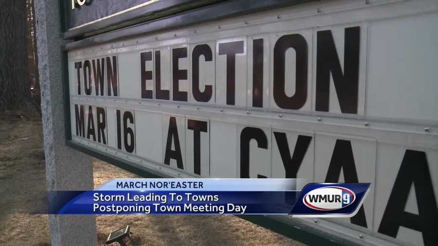 which town meeting elections have been postponed due to tuesday s