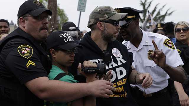 Students protest against targeted hate speech on Towson University campus