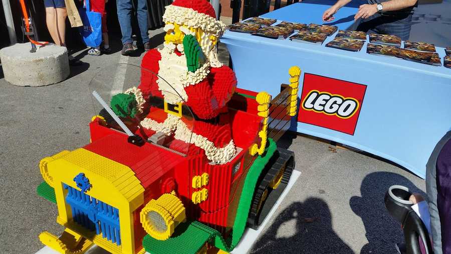lego celebrates christmas at a previous toyland event.