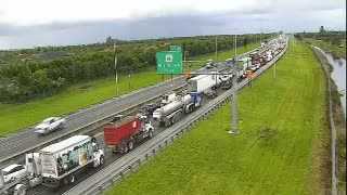 Crash causing delays along turnpike in Delray Beach
