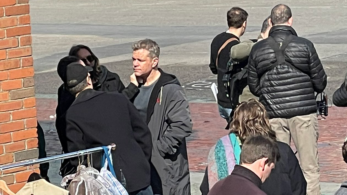 맷 데이먼, 케이시 애플렉과 보스턴에서 영화 촬영 중