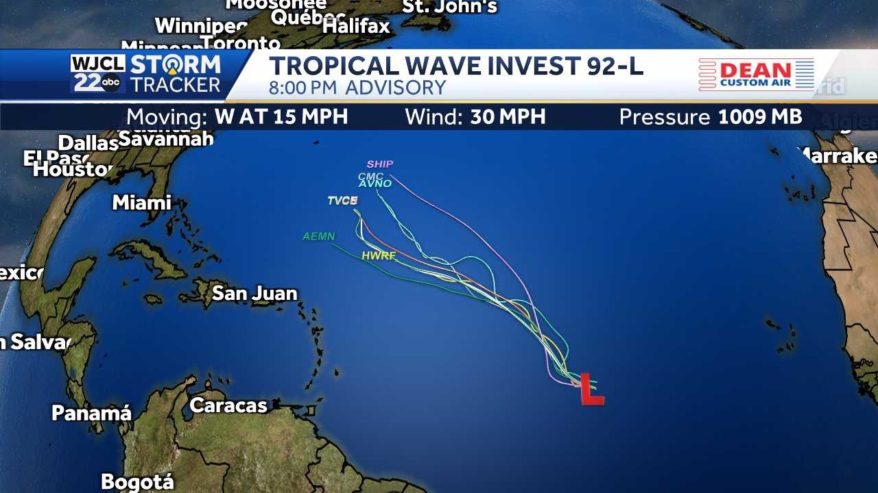 Savannah: Tracking the tropics & rain chances - WJCL