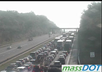 Car carrier, tractor-trailer involved in Mass Pike crash in Charlton