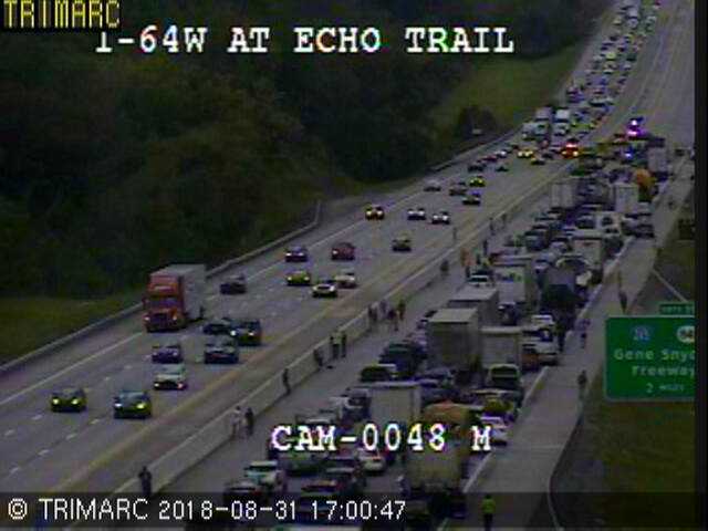 All Lanes Of I-64 West Reopen After 2 Multi-vehicle Crashes Near Gene ...