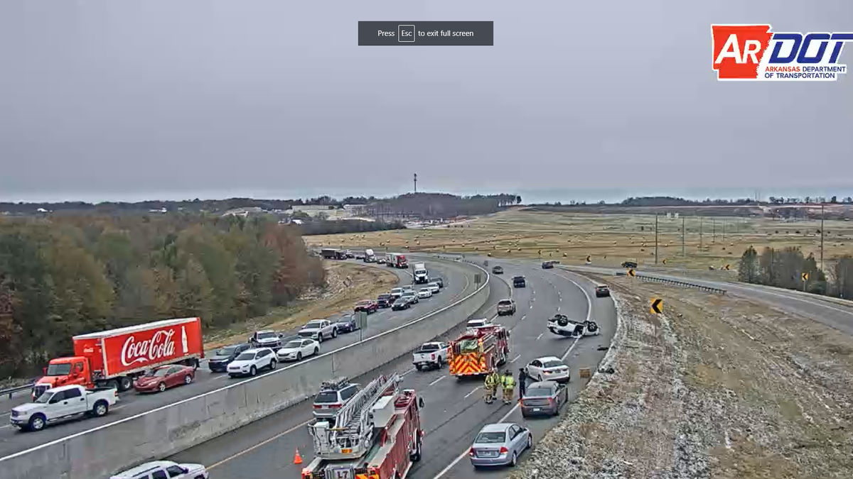 Slippery conditions creating multiple accidents Friday morning