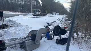 Police seek driver who hit Maine train crossing signal
