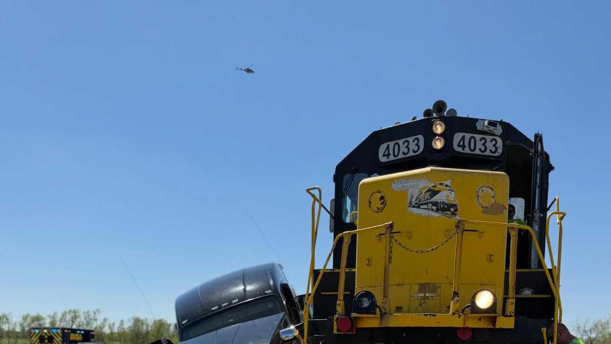 Train and semi collide in southwest Oklahoma City, police say
