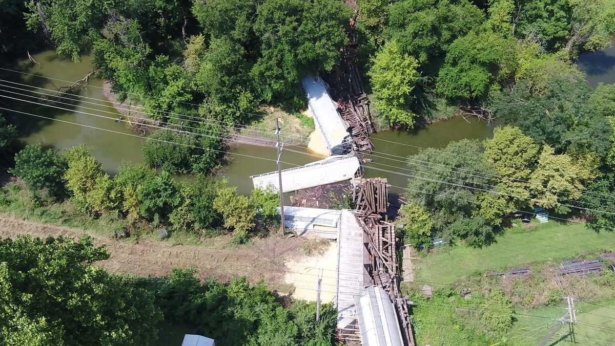 Investigation continues after train derails, bridge collapses in