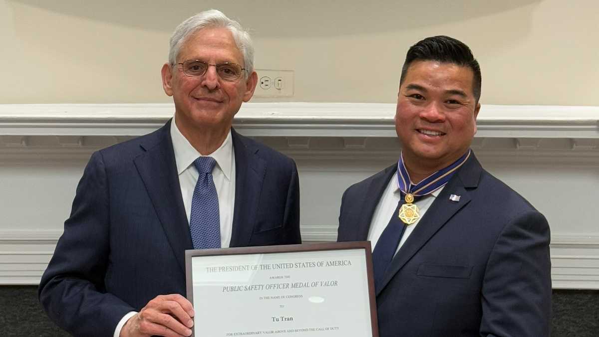 Nebraska police officer receives Medal of Valor - KETV