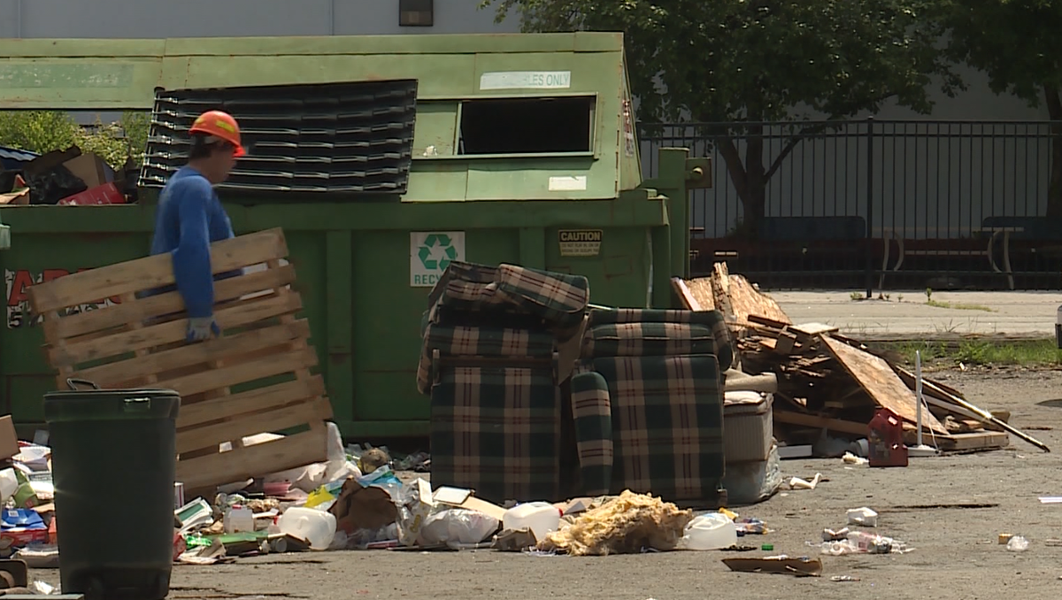 Trash, waste overflows at Omaha recycling sites