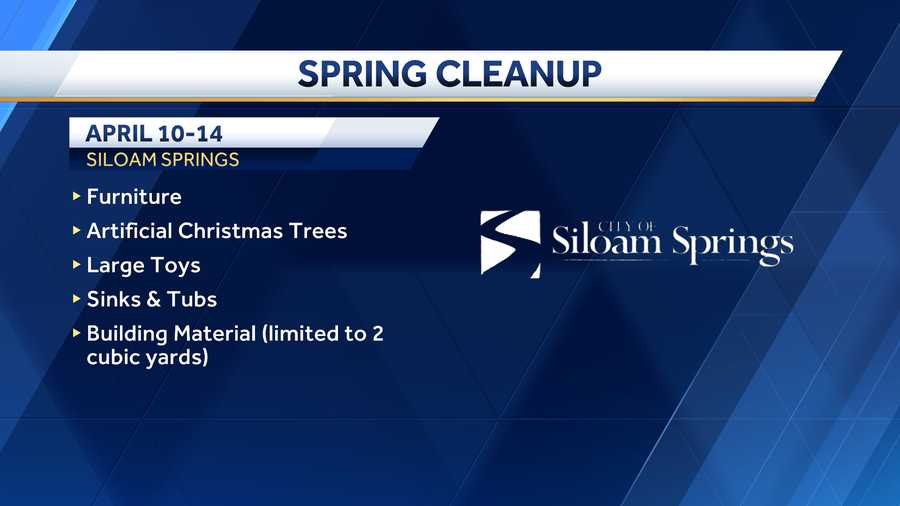 Spring cleanup in Siloam Springs