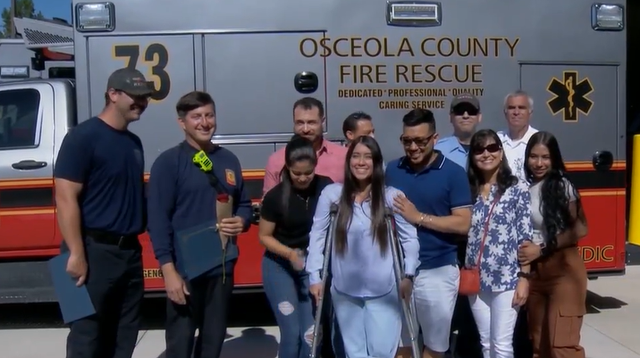 Florida trauma patient reunites with first responders she says saved her life - Vimarsana News