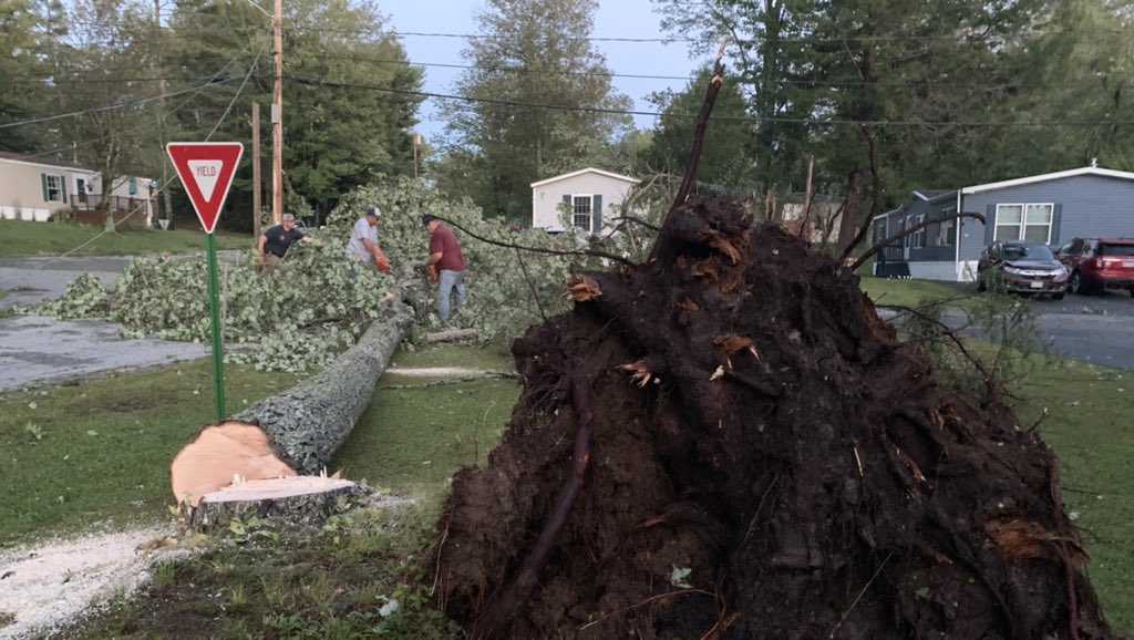 Severe storms leave path of damage across central, Midcoast Maine