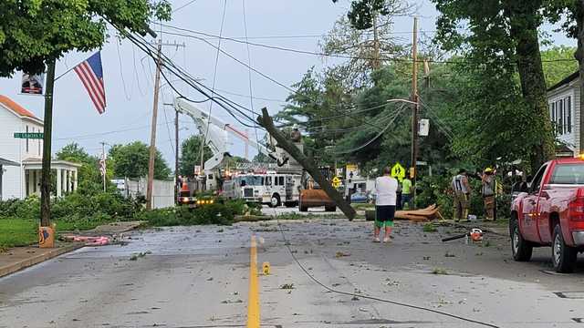 Crews cleaning up damage in Ripley after strong storms move through - Vimarsana News