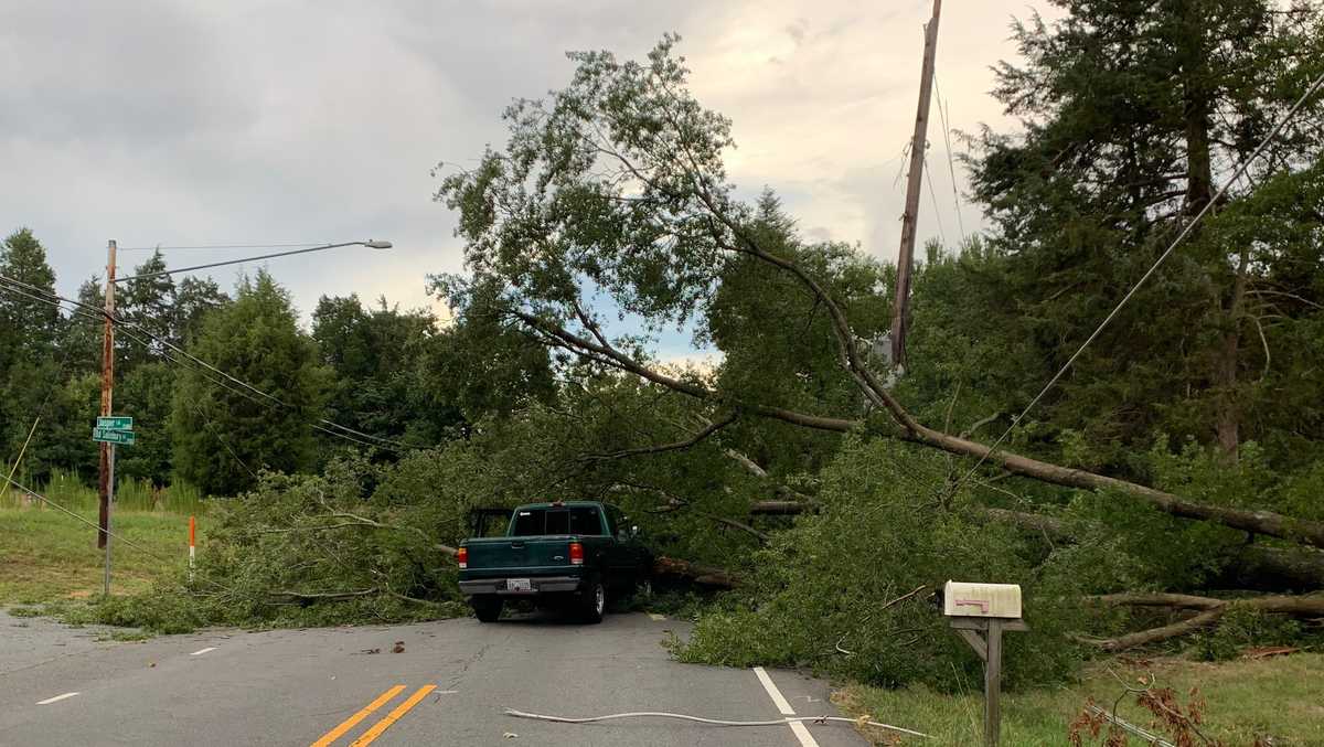 Damaging storms knock down trees, power lines across the Piedmont Triad