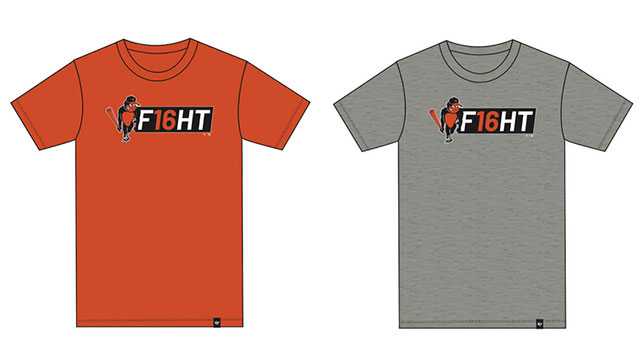 trey mancini fight shirt