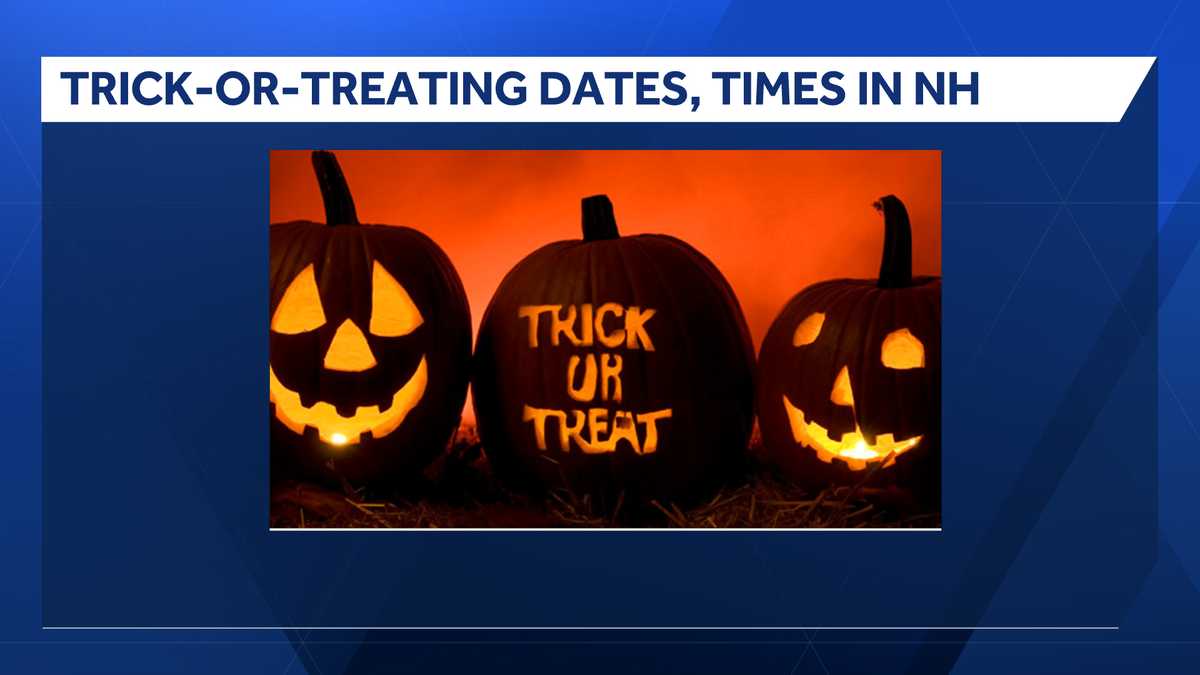2026 Halloween trick-or-treating dates, times in New Hampshire