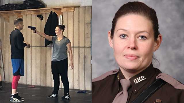 According to OHP officials, Trooper Charity Robertson completed the 4-week course and will not be certified to teach defensive tactics to other troopers and cadets in the academy.